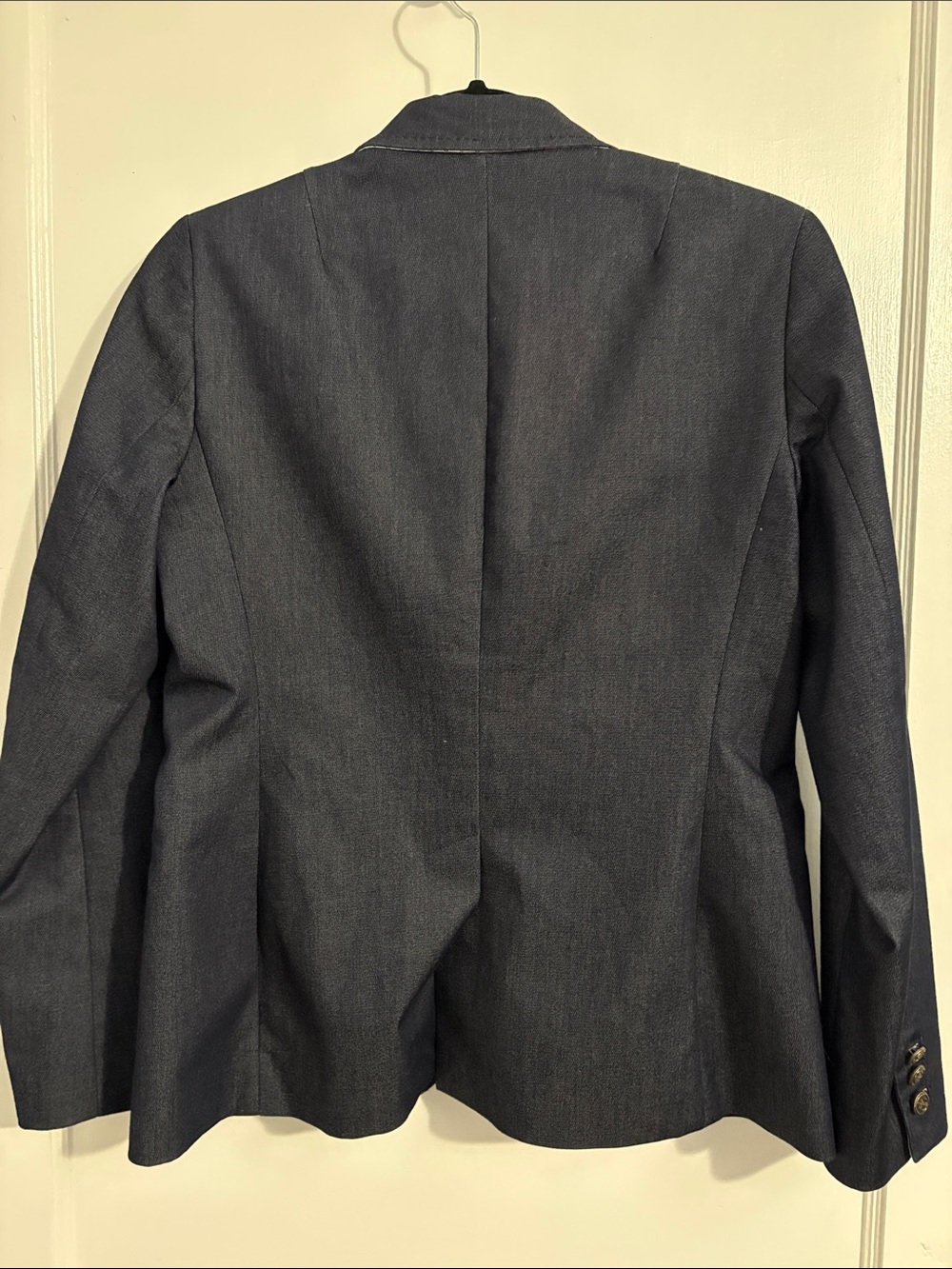 Talbots Dark Navy Structured Two-Button Blazer - Picture 6 of 6